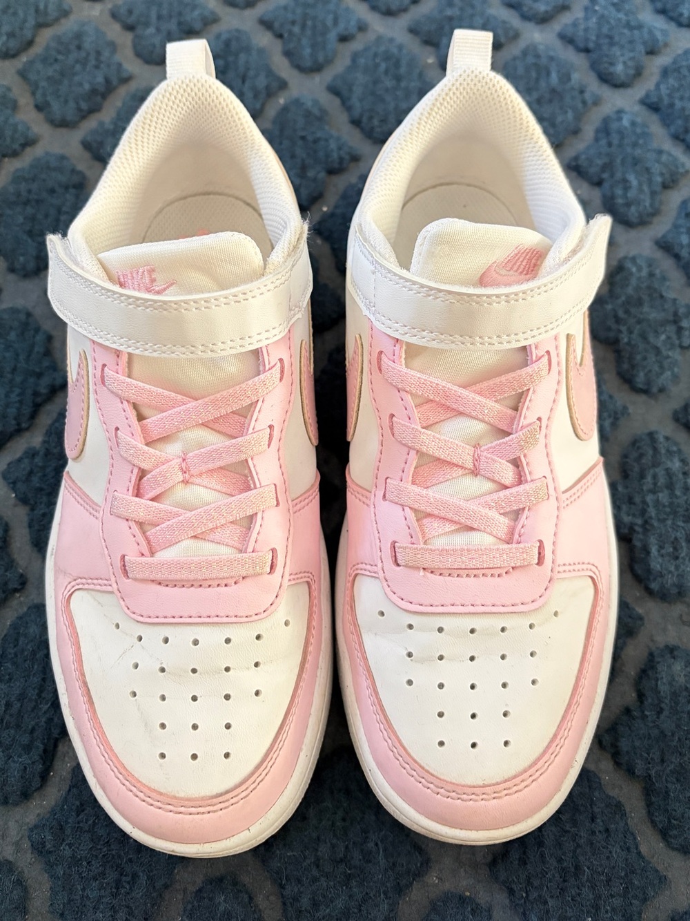 Nike Kids' Pink and White Sneaker